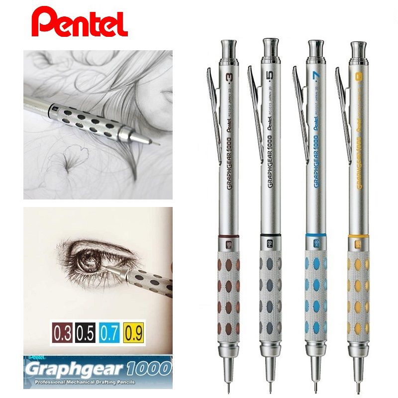 Pentel Pen Energel - اليابان Pentel قلم رصاص ميكانيكي GraphGear