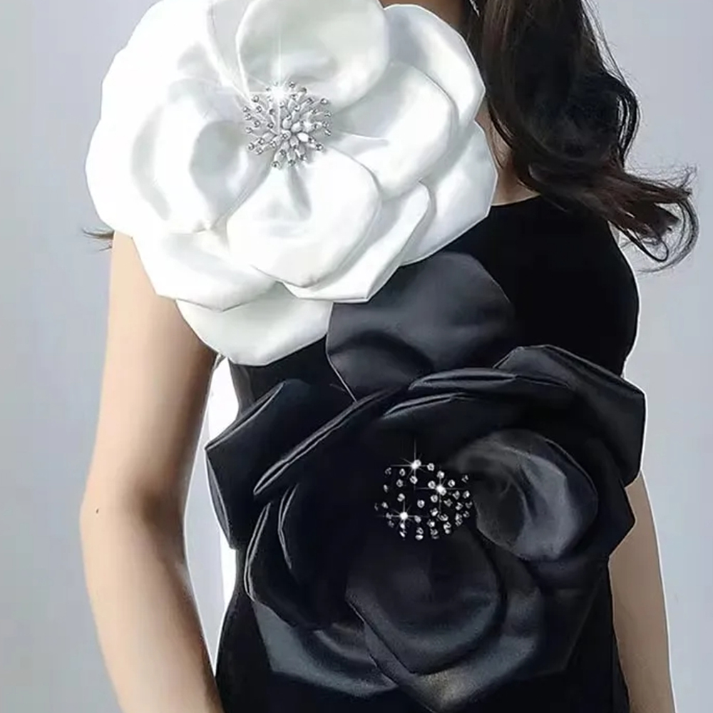 Applique Patch Flower - رقعة مزخرفة ودانتيل زهور كبيرة ،