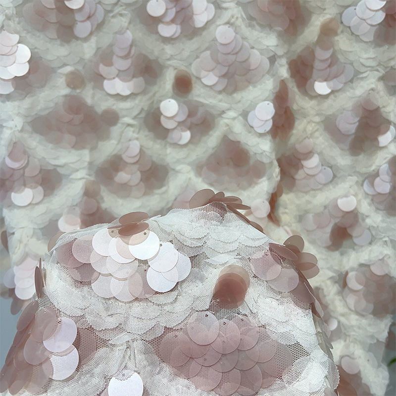 Crystal Mesh Fabric - شبكة قاعدة القماش الترتر التطريز النسيج