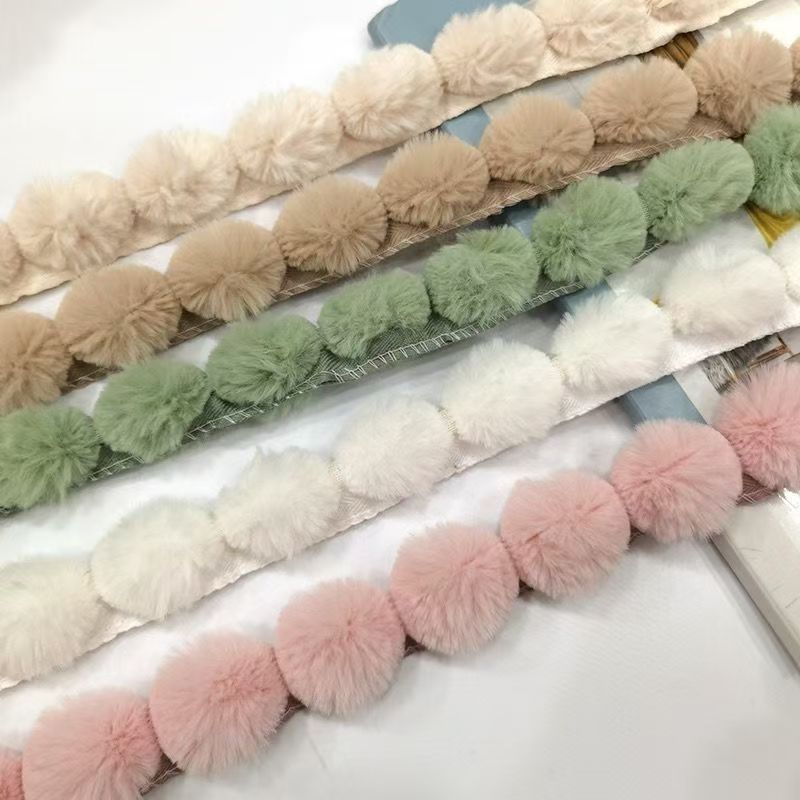 Fringe Ribbon Sewing - شريط زخرفي من الفرو الصناعي بطول
