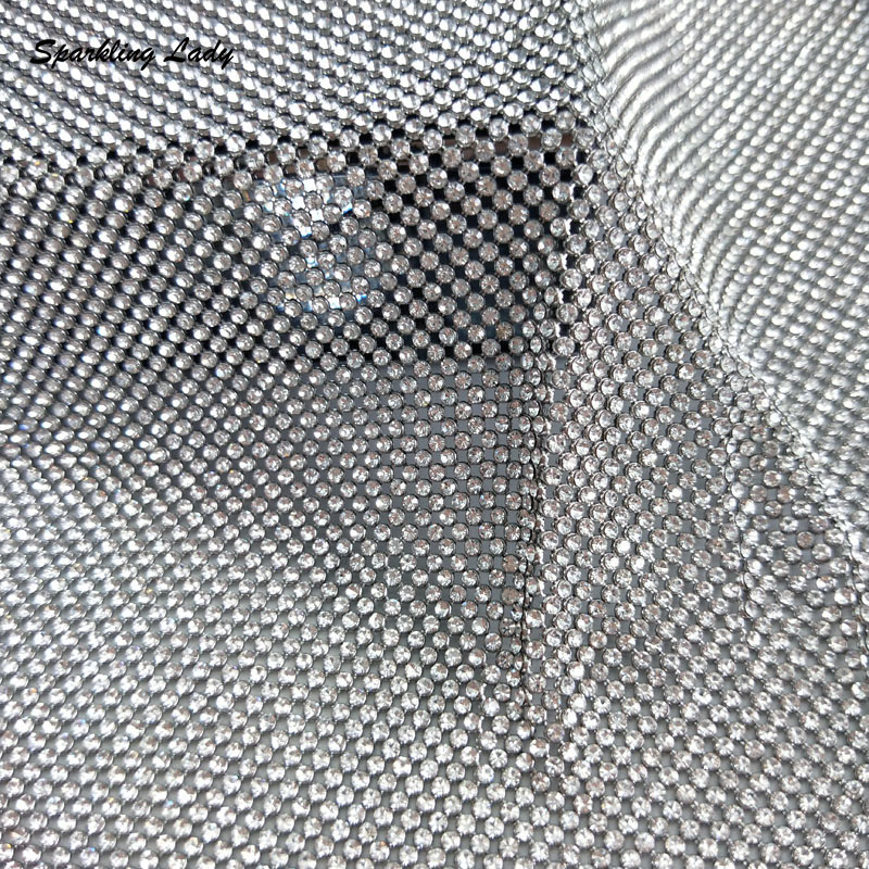 Crystal Mesh Fabric - 2 مللي متر أقمشة شبكية كريستال