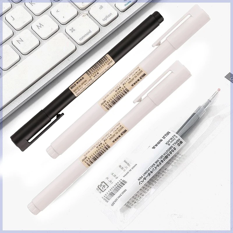 0.5 مللي متر أسود/أبيض هلام ال - مراجعة Muji Stationery Gel Pen وسعره