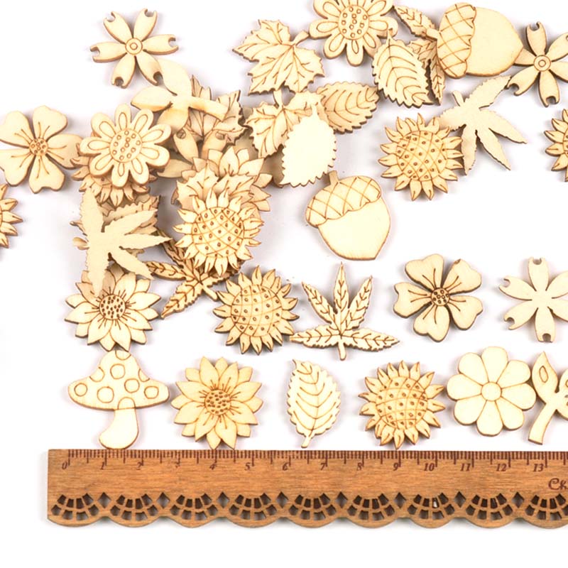 إكسسوارات خشبية طبيعية ذاتية ا - مراجعة Craft Embellishment وسعره