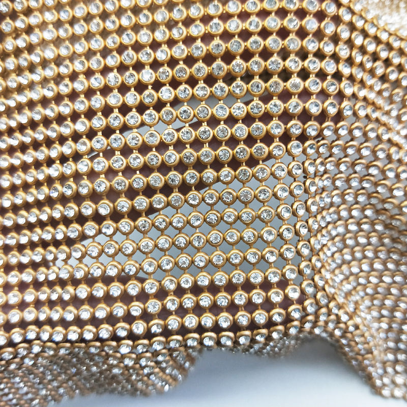45x120 سنتيمتر سباركلي الذهب ق - مراجعة Crystal Mesh Fabric وسعره