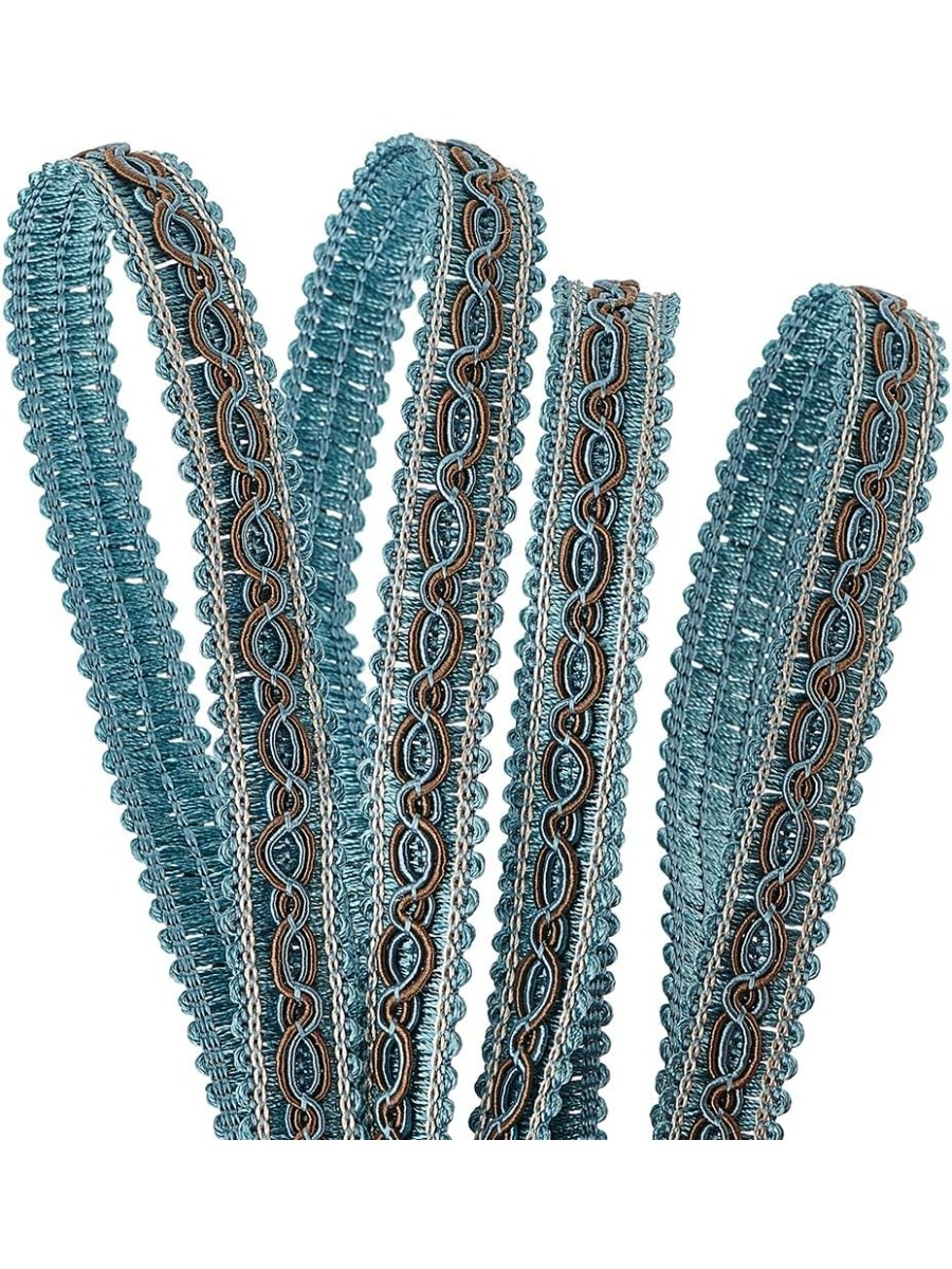 32 ياردة الأزرق جديلة تيرم للخ - مراجعة Fringe Ribbon Sewing وسعره