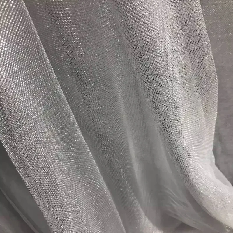 قماش شبكي مرن للخياطة ، خفيف ا - مراجعة Crystal Mesh Fabric وسعره