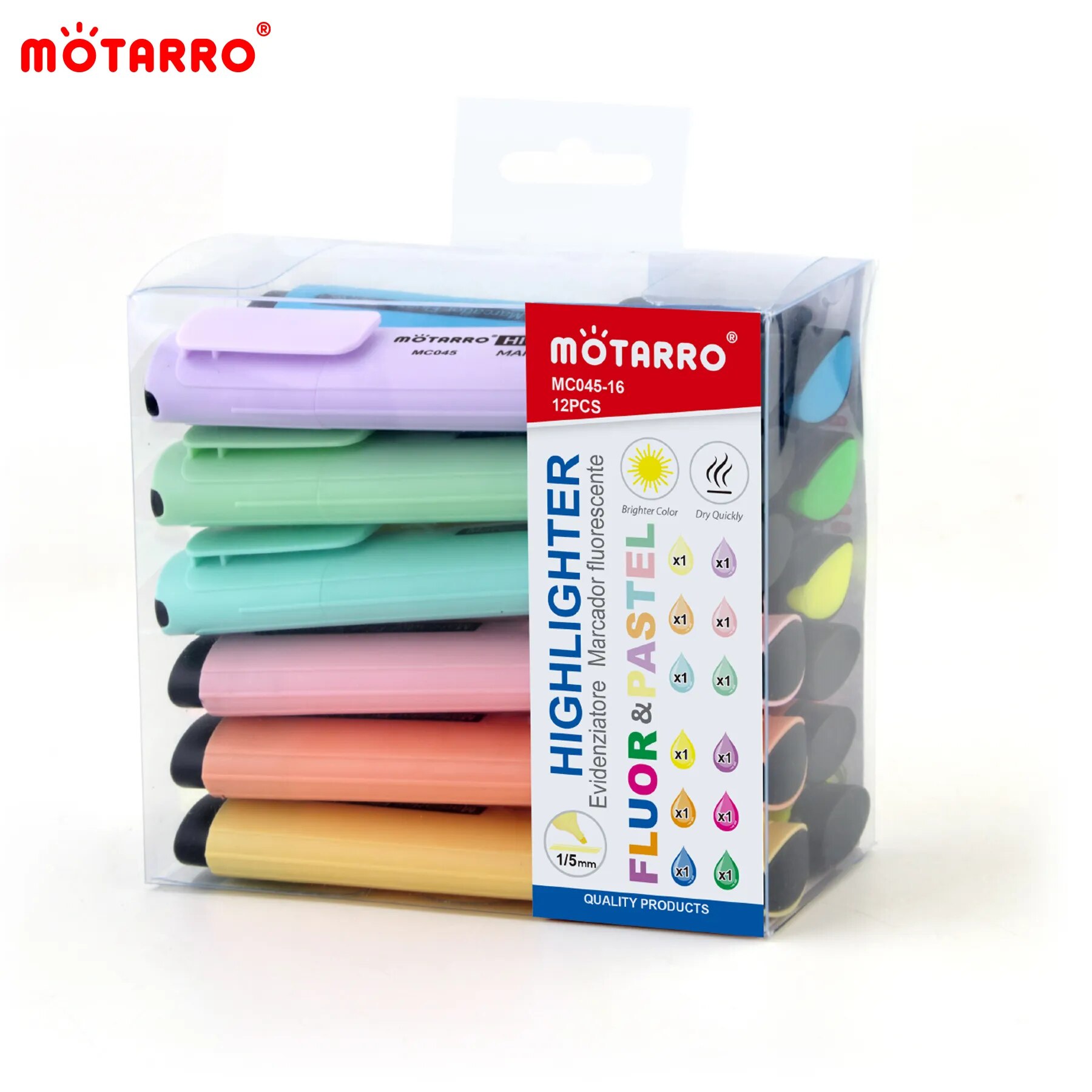 MOTARRO 12 قطعة علامات صندوق ب - مراجعة Stabilo Marker Boss وسعره