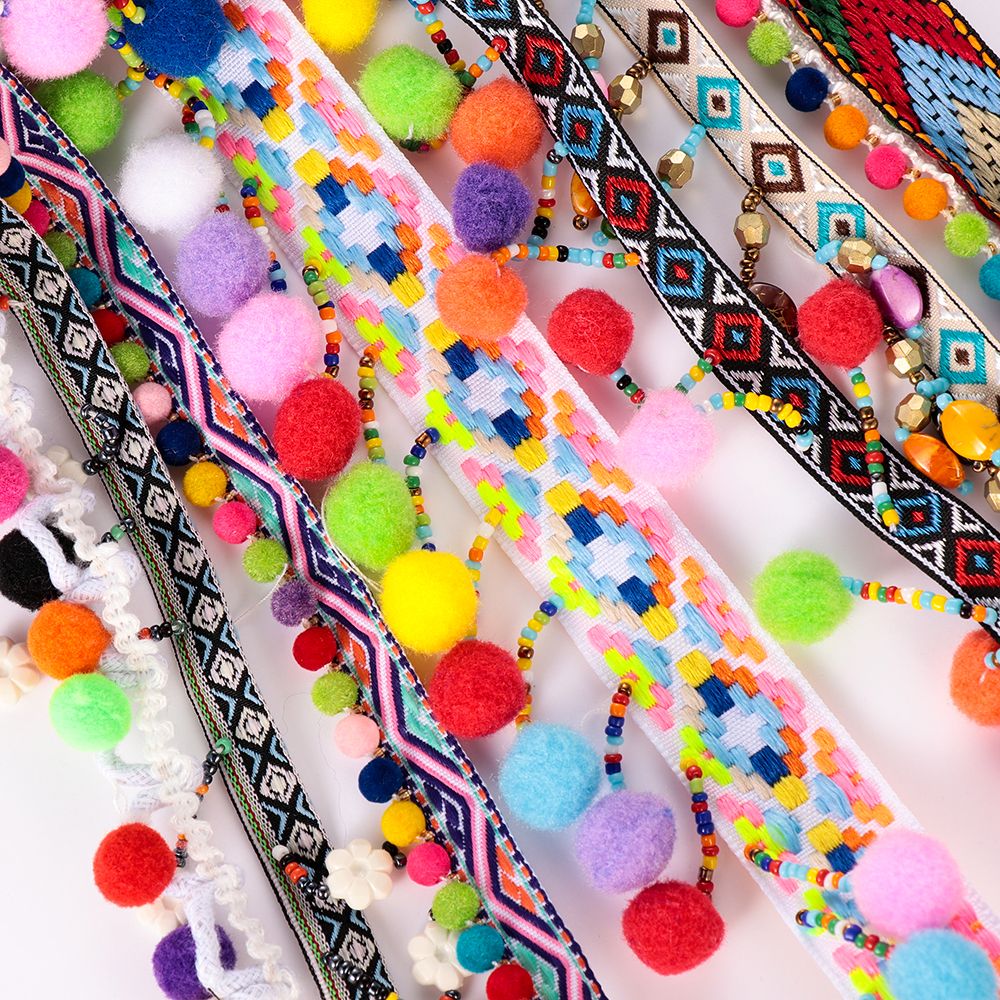 بوهيميا شرابة دانتيل شريط تريم - مراجعة Tassel Fringe Trim وسعره
