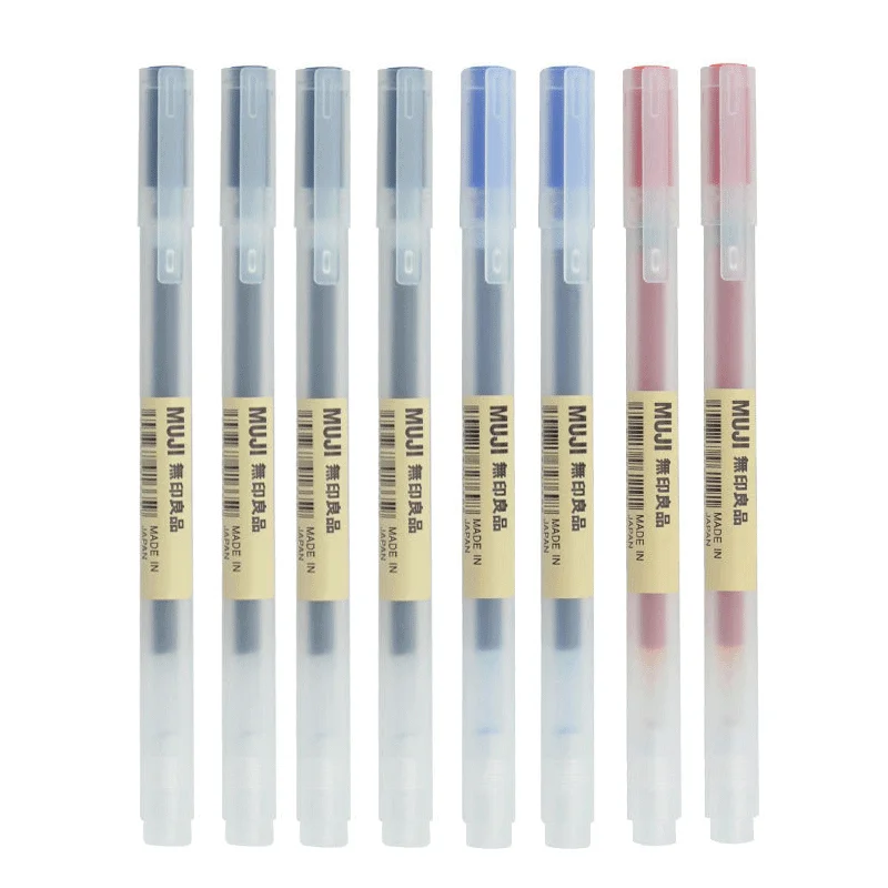 6/8 قطعة/المجموعة Kawaii MUJIs - مراجعة Muji Stationery Gel Pen وسعره
