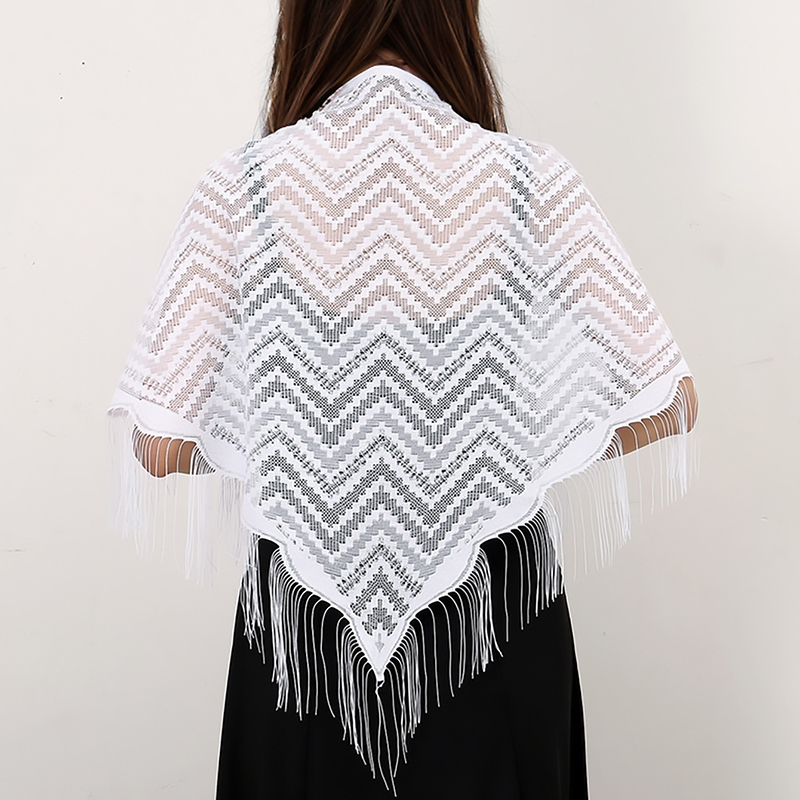 أنيقة شرابات الثلاثي وشاح البو - مراجعة Tassel Fringe Trim وسعره