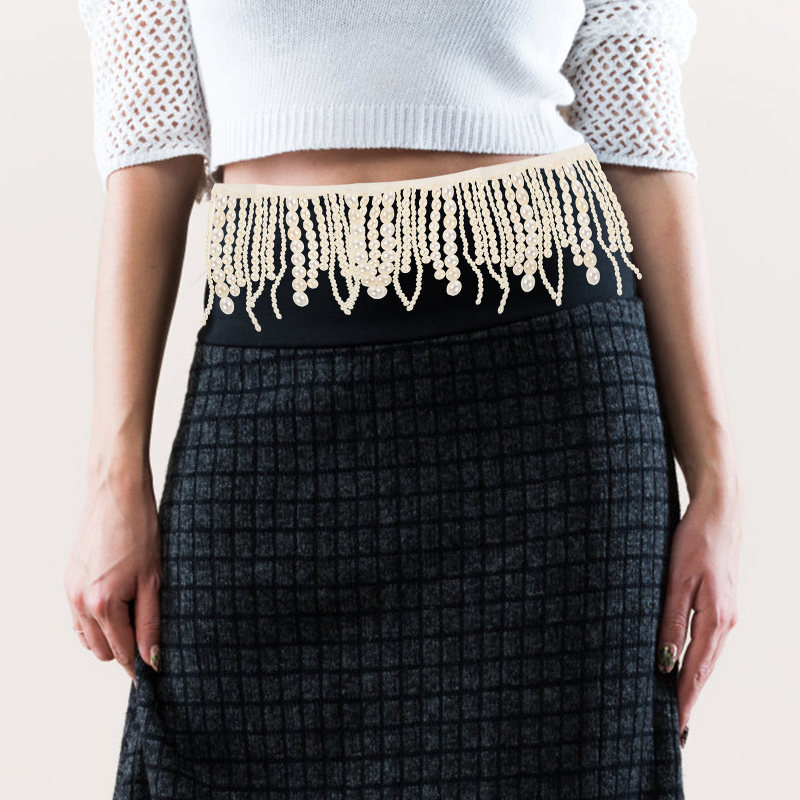 شريط زخرفي لؤلؤي أنيق مع شراشي - مراجعة Tassel Fringe Trim وسعره