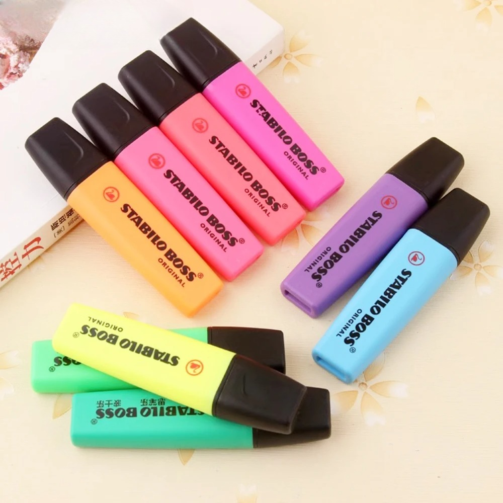 1 قطعة هيغليغتر ستابيلو الألما - مراجعة Stabilo Marker Boss وسعره