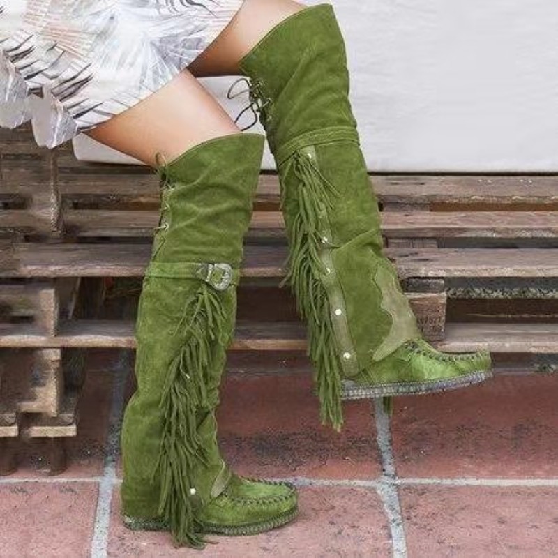 أحذية نسائية جديدة لعام 2026 ف - مراجعة Tassel Fringe Trim وسعره